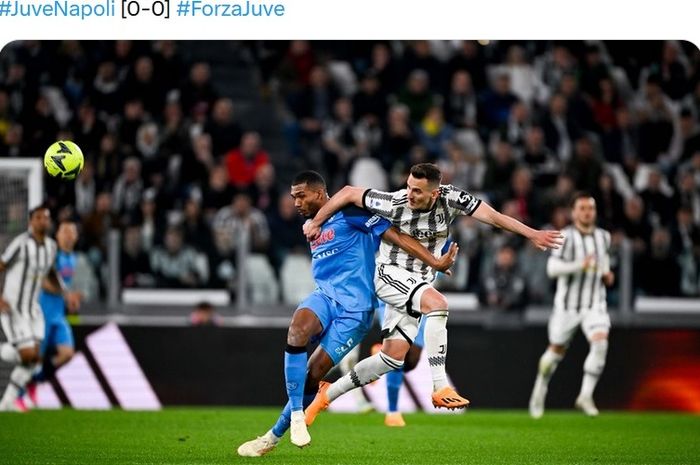 Duel Napoli vs Juventus pada lanjutan Liga Italie 2022-2023.