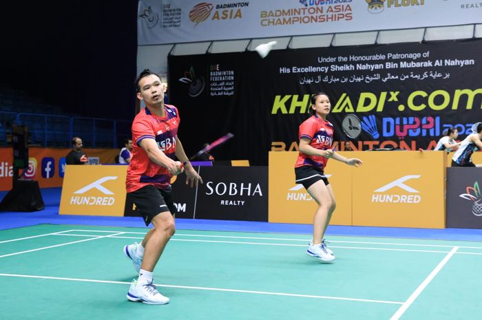 Pasangan ganda campuran Indonesia, Rinov Rivaldy/Pitha Haningtyas Mentari melaju ke babak kedua Malaysia Masters 2023, Rabu (24/5/2023)