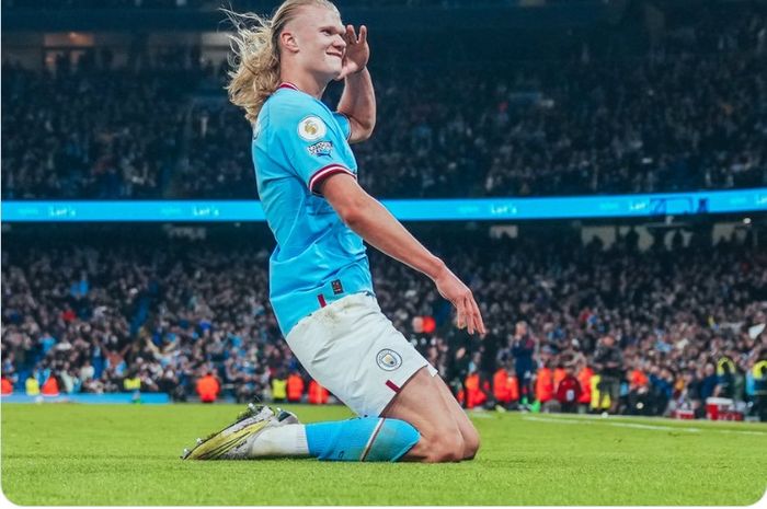 Erling Haaland punya kesempatan untuk mengukir rekor gol saat Manchester City bersua Fulham di Liga Inggris 2022-2023