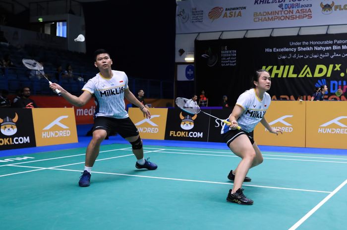 Aksi ganda campuran Indonesia, Praveen Jordan/Melati Daeva Oktavianti, berhasil melaju ke babak kedua Indonesia Open 2023