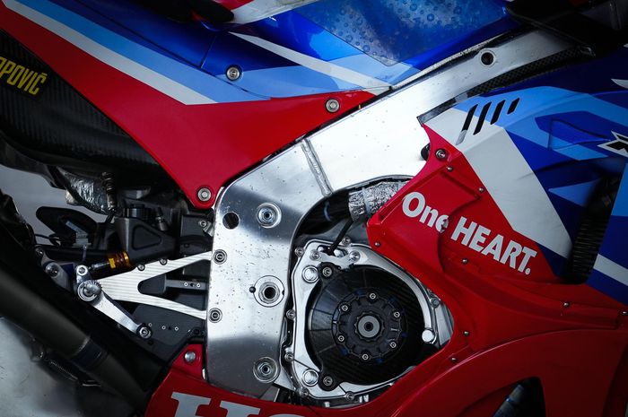 Sasis baru Honda (Kalex) yang diuji pada agenda tes MotoGP 2023 di Sirkuit Jerez, Spanyol, Senin (1/5/2023)