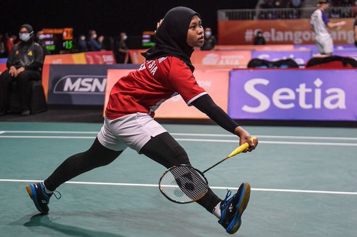 Tunggal putri Malaysia, Siti Nurshuhaini sampai menangis usai jadi penentu kekalahan memalukan Malaysia pada beregu putri SEA Games 2023.