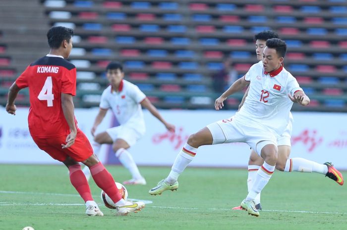 Timnas U-22 Indonesia mengalahkan Vietnam dengan skor 3-2 dalam babak semifinal SEA Games 2023 di Kamboja, Sabtu (13/5/2023).
