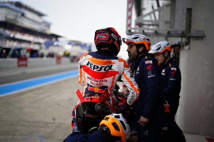 Pembalap Repsol Honda, Marc Marquez berpeluang besar melakukan revans pada MotoGP Prancis 2023 atas Francesco Bagnaia yang mengasapinya pada sesi sprint.