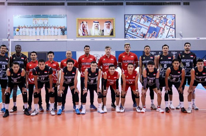 Skuad Jakarta Bhayangkara Presisi (Indonesia) pada Asian Men's Volleyball Championship 2023 di Manam, Bahrain