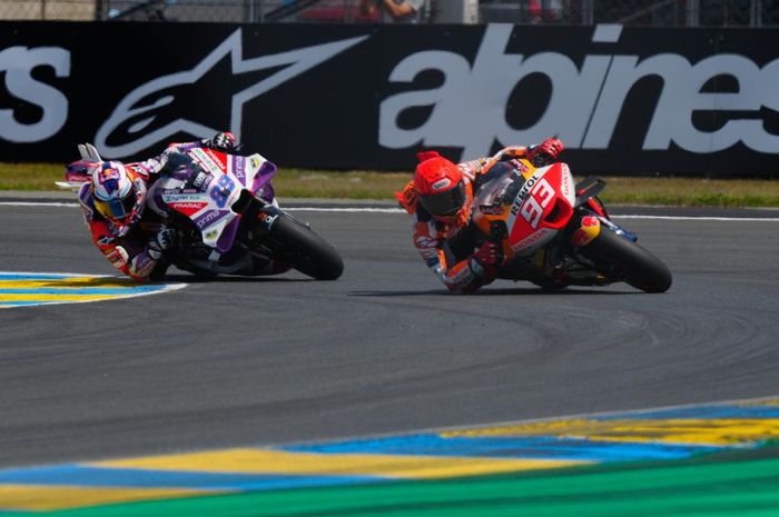 Duel antara Marc Marquez dan Jorge Martin pada balapan MotoGP Prancis 2023