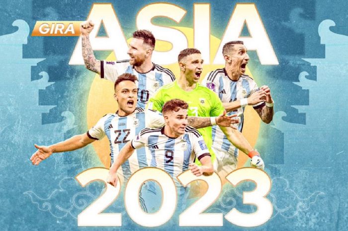 Tur Asia Argentina 2023 menghadapi Australia di Beijing, China, 15 Juni, dan Timnas Indonesia di Jakarta, 19 Juni.