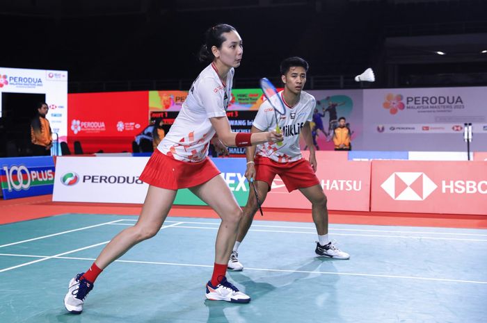 Ganda campuran Indonesia, Dejan Ferdinansyah/Gloria Emanuelle Widjaja menjadi salah satu kontestan pada babak pertama Indonesia Open 2023