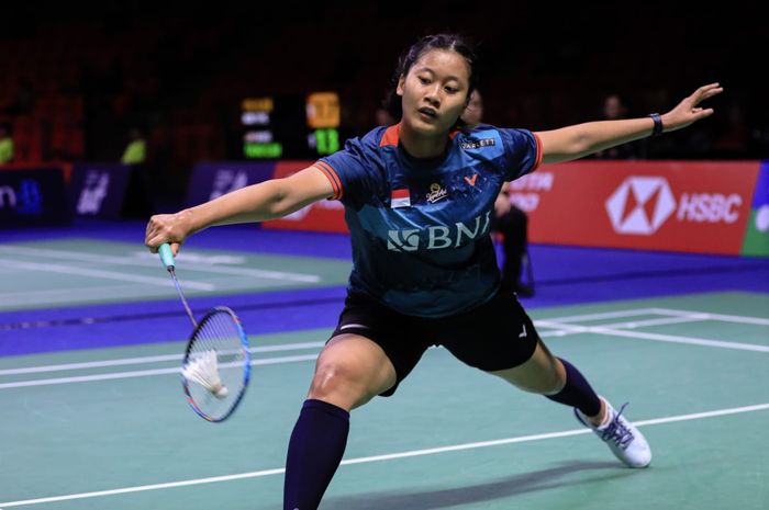 Aksi tunggal putri Indonesia, Putri Kusuma Wardani, pada babak pertama Thailand Open 2023, Rabu (31/5/2023)