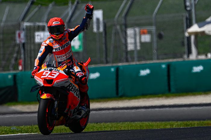 Pembalap Repsol Honda, Marc Marquez, belum berhasil meraih podium pada sprint race MotoGP Catalunya 2023