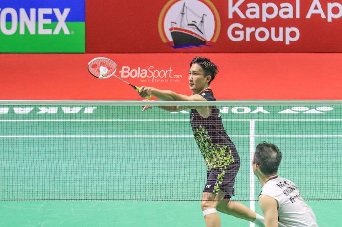Hasil Korea Masters 2023 mengukuhkan langkah Kento Momota permalukan wakil China dan melaju ke final lawan penjegal tunggal putra Indonesia.