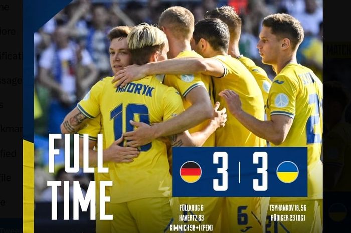 Pemain buruan Pep Guardiola cetak 2 gol, timnas Ukraina imbangi timnas Jerman dalam laga FIFA Matchday di Bremen (12/6/2023).