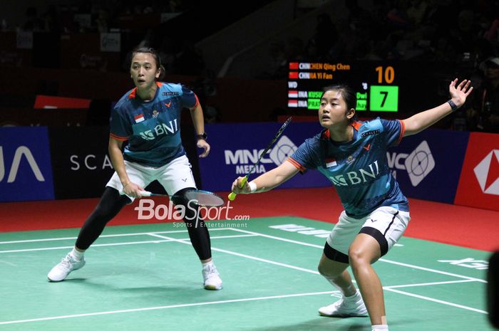 Ganda putri Indonesia, Febriana Dwipuji Kusuma / Amalia Cahaya Pratiwi, menjaga kans juara usai lolos ke perempat final Taipei Open 2023