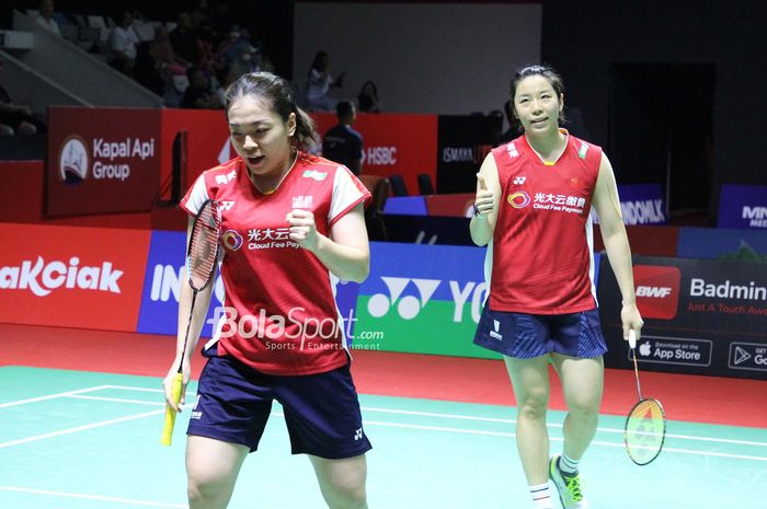 Pasangan ganda putri China, Chen Qing Chen /Jia Yi Fan, berhasil menjadi juara Denmark Open 2023