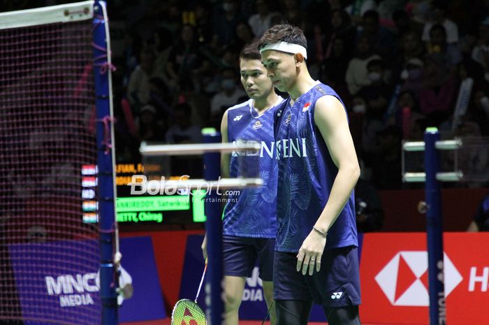 Ganda putra Indonesia, Fajar Alfian/Muhammad Rian Ardianto menyelesaikan tugas pertamanya di India Open 2024 dengan sempurna.