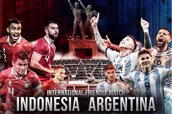 Duel Timnas Indonesia versus juara Piala Dunia 2022 Argentina di Stadion Utama Gelora Bung Karno, Jakarta, 19 Juni 2023.