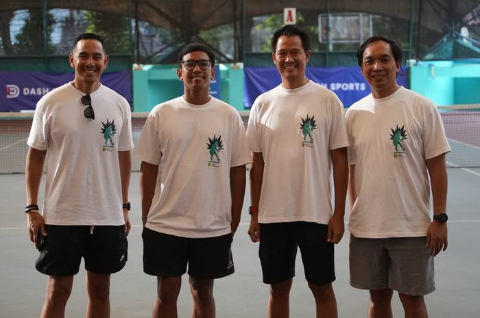 Dash Tennis Tournament yang diselenggarakan di Lapangan Tenis Bulungan, kawasan Jakarta Selatan, Minggu (18/06/2023)