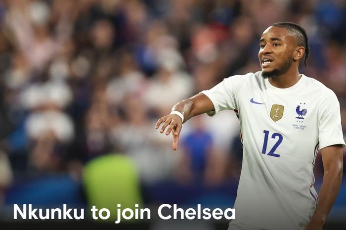 Potret Christopher Nkunku yang baru diumumkan secara resmi oleh Chelsea sebagai pembelian pertama.