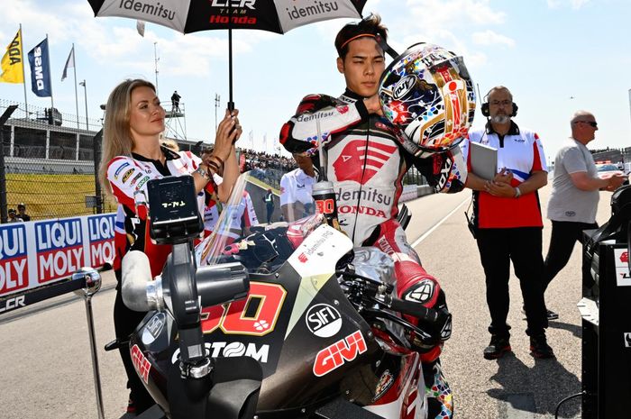 Pembalap LCR Honda, Takaaki Nakagami, jelang balapan MotoGP Jerman 2023