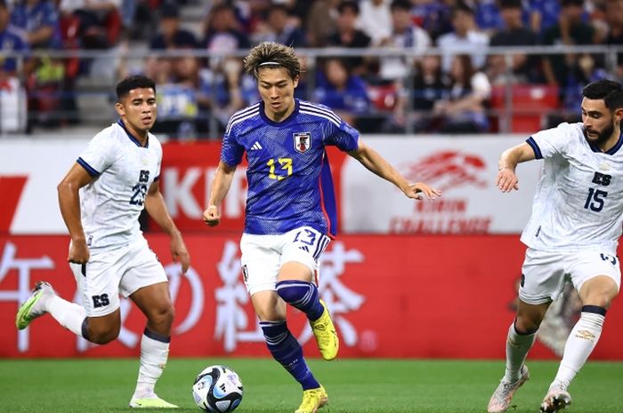 Timnas Jepang berhasil menggilas El Salvador dengan skor telak 6-0 di laga FIFA Matchday Juni 2023.