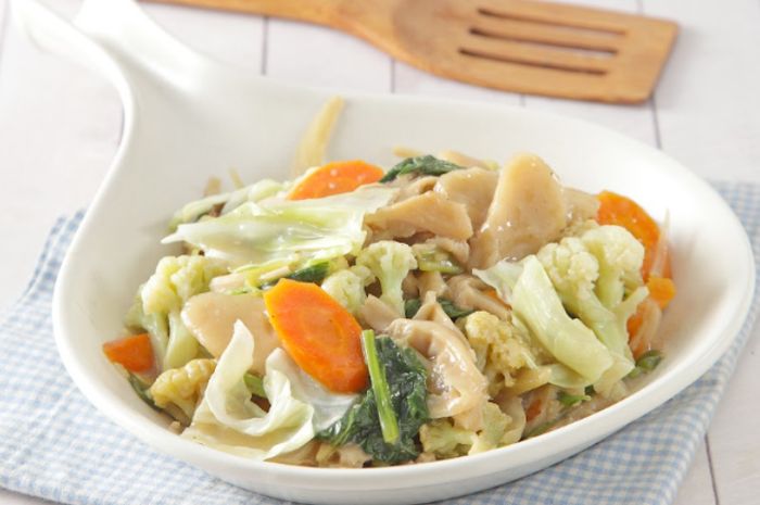 Hidangan cah sayur jamur tiram