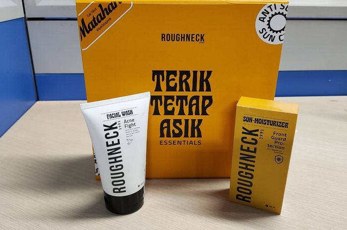 Produk perawatan wajah dari brand fesyen lokal untuk pria yang pernah menjadi official merchandise Piala Dunia 2022, Roughneck 1991.