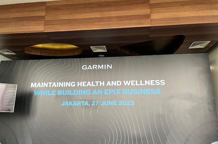 Seminar Maintaining Health dan Wellness While Building and Epix Business yang diadakan oleh Garmin, di All Season Hotel, Jakarta, Selasa (27/06/2023).