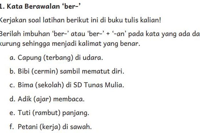 Contoh Kata Yang Berimbuhan – pulp Materi bahasa indonesia imbuhan