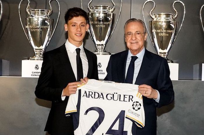 Arda Guler resmi bergabung dengan Real Madrid, Jumat (7/7/2023).
