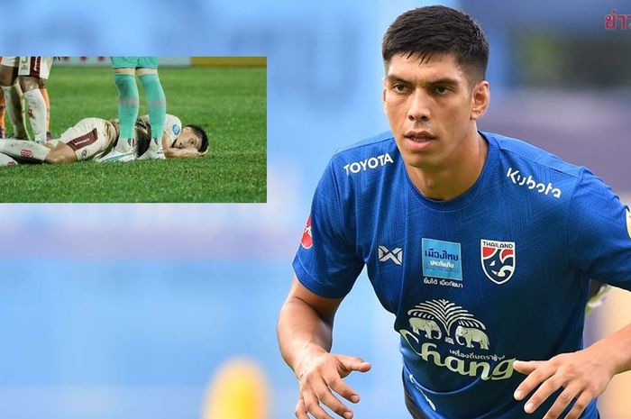 Pemain Timnas Thailand, Elias Dolah, terpaksa dilarikan ke rumah sakit usai mengalami cedera saat membela Bali United melawan Borneo FC di laga pekan ke-2 Liga 1 2023-2024.