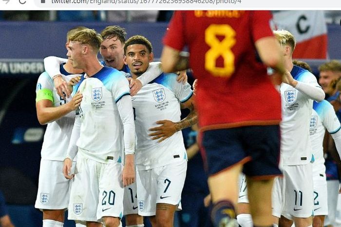 Timnas Inggris U-21 sukses menjuarai Euro U-21 2023 usai mengalahkan timnas Spanyol U-21 di partai final.