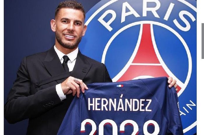 Lucas Hernandez resmi menjadi bagian dari Paris Saint-Germain.