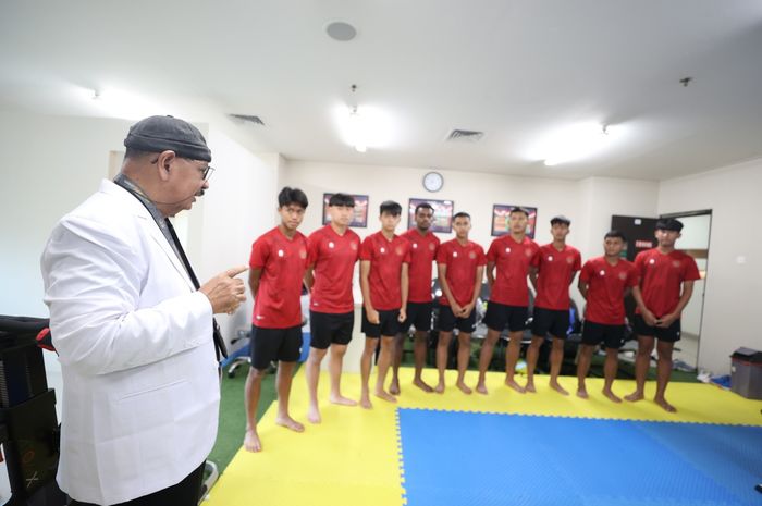 Tes kesehatan yang dijalani skuad Timnas U-17 Indonesia pada hari pertama pemusatan latihan