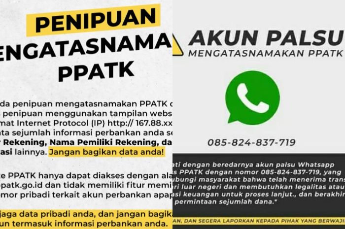 Waspada! Chat Bodong Mengatasnamakan PPATK Dengan Modus Adanya ...