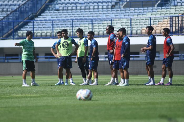 Skuad Persib Bandung kala melakoni latihan rutin.