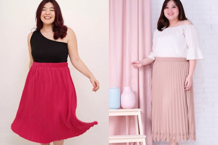 3 Online Shop Rok Plisket Big Size di Bawah Rp 100 Ribu Bikin ...