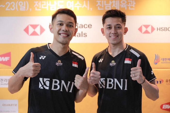 Fajar Alfian dan Muhammad Rian Ardianto menjadi satu-satunya wakil Indonesia yang lolos ke perempat final Korea Open 2023.