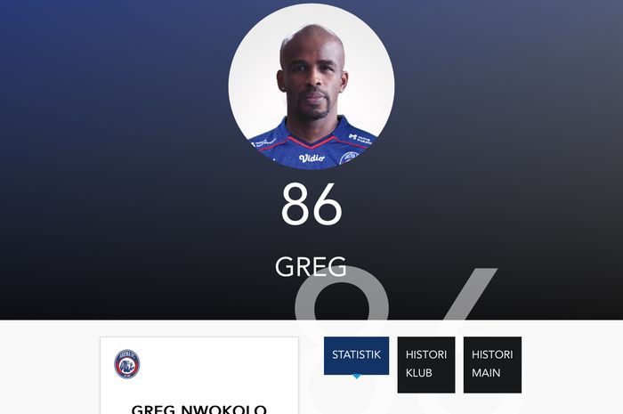 Greg Nwokolo resmi jadi pemain Arema FC pada Liga 1 2023/2024 yang dibocorkan dalam situas resmi PT Liga Indonesia Baru (LIB).