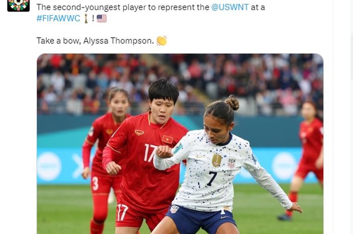Laga Amerika Serikat vs Vietnam di Grup E Piala Dunia Wanita 2023, Sabtu (22/7/2023) di Auckland.