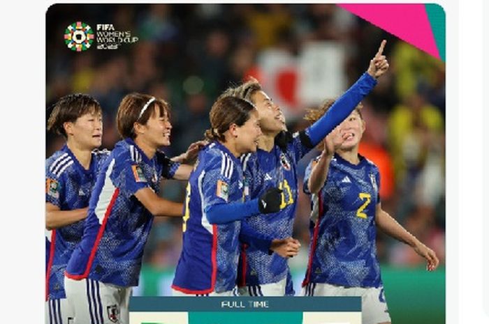 Timnas Wanita Jepang mengalahkan Zambia 5-0 di Grup C Piala Dunia Wanita 2023, Sabtu (22/7/2023) di Hamilton.