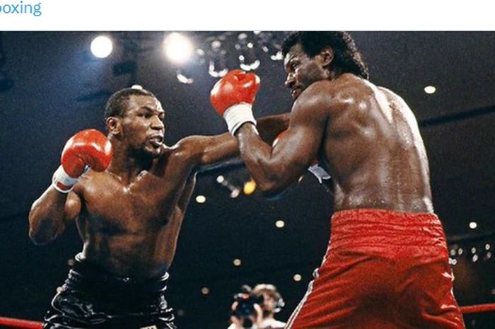 Duel Mike Tyson vs Tony Tucker dalam laga perebutan sabuk juara tinju kelas berat WBC, WBA, dan IBF pada 1 Agustus 1987.