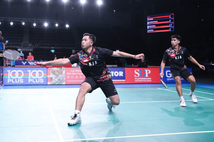 Ganda putra Indonesia, Sabar Karyaman Gutama/Moh Reza Pahlevi Isfahani lolos ke perempat final Indonesia Masters 2024