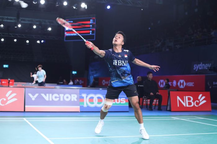 Pebulu tangkis tunggal putra Indonesia, Anthony Sinisuka Ginting, tersingkir pada babak pertama China Open 2023