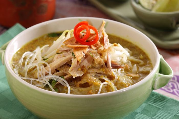 Hidangan soto Lamongan.