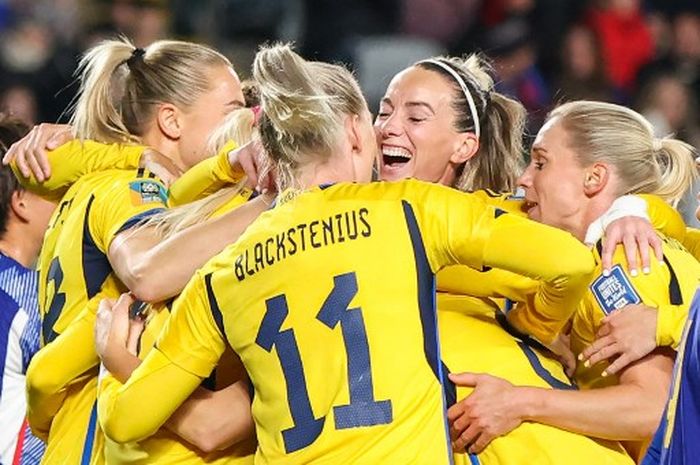 Timnas Wanita Swedia menjadi salah satu kandidat juara baru setelah lolos ke semifinal Piala Dunia Wanita 2023 pada Jumat (11/8/2023). 