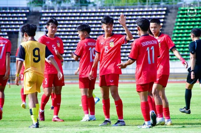 Timnas U-23 Laos mengalahkan Brunei Darussalam di laga uji coba menjelang Piala AFF U-23 2023.