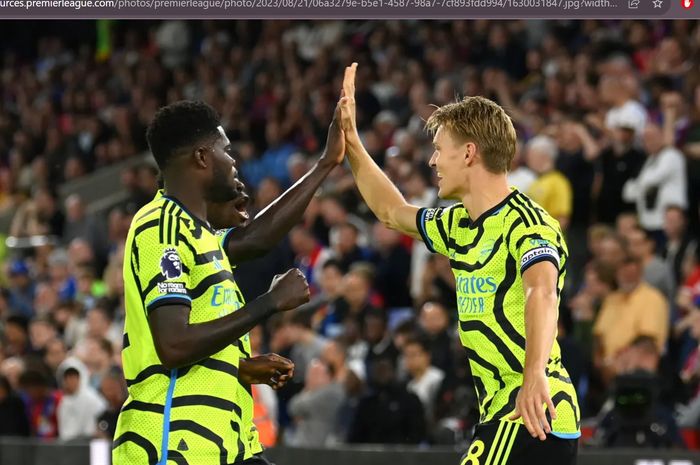 Arsenal berhasil mengalahkan Crystal Palace dalam matchday 2 Liga Inggris 2023-2024 di Stadion Selhurst Park, Senin (21/8/2023).