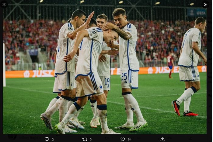 FC Copenhagen menang atas Rakow Czestochowa pada leg pertama play-off Liga Champions 2023-2024 yang diwarnai penampilan apik pemain keturunan Indonesia, Kevin Diks.