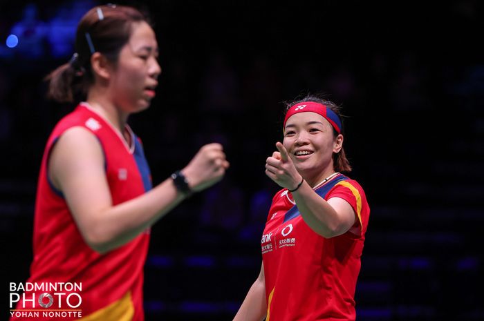 Ganda putri China, Chen Qing Chen/Jia Yi Fan melangkah ke babak final Kejuaraan Dunia 2023, Sabtu (26/8/2023)