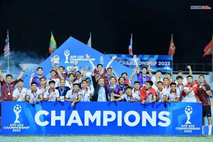 Timnas U-23 Vietnam besutan Hoang Anh Tuan berhasil menjuarai Piala AFF U-23 2023.